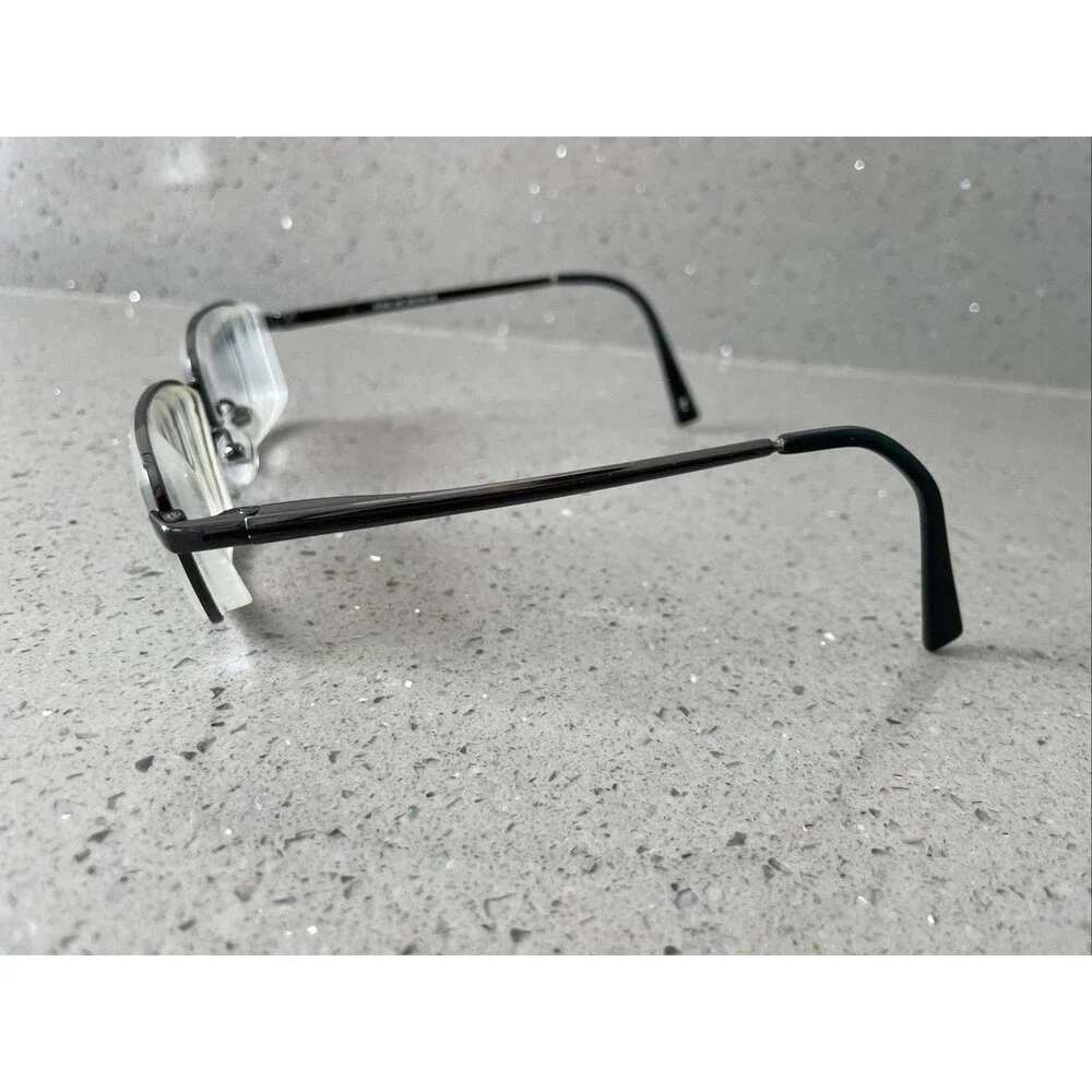 BOARD ROOM CLASSICS BC900 GM RECTANGLE gunmetal FULL RIM EYEGLASSES 55-16-145